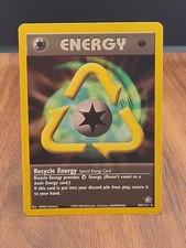 Recycle Energy 105/111 1st Edition Neo Genesis WOTC  Pokemon Card LP on eBay