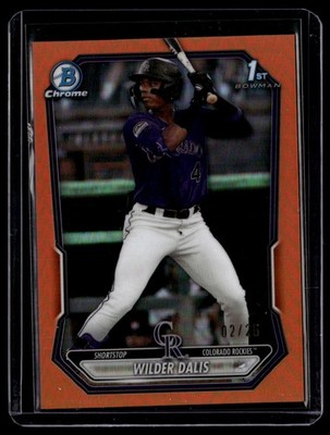 2026 Bowman #BCP-150 Wilder Dalis True Orange Refractor /25