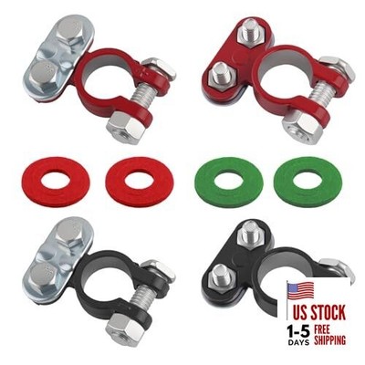4PCS Positive & Negative Car Battery Terminals Connectors,Heavy-Duty Battery 