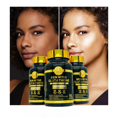 1pk Skin Whitening Glutathione 20000mg Dietary Supplement,60ct.  [USA Warehouse]