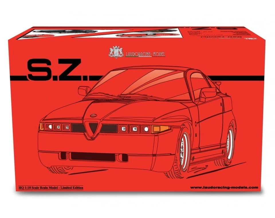 LAUDORACING 1:18 - Alfa Romeo SZ (Es 30) 1989 Rosso Alfa - Immagine 4 di 4