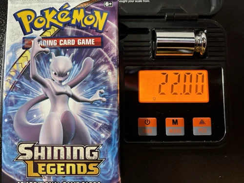 Pokemon Shining Legends Booster Pack Sealed 22.00g 3.76mm Heaviest!