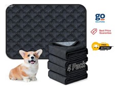 Washable Pee Pads for Dogs - 4 Pack Reusable Pee Pads Waterproof Puppy Pads ....