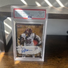 2024Topps Finest Rookie Finest Autographs Jer'zhan Newton Gold Refractor/50 AURC