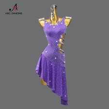 Latin Dance Wear Dress Girl Suit Skirt Competition Sport Stage Practice Clothing