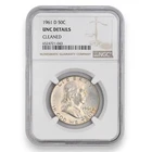 1961-D FRANKLIN 50C HALF DOLLAR US 90% SILVER COIN NGC CERTIFIED UNC DETAILS