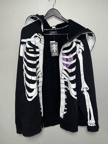 LRG Lifted Research Group Dead Serious Skeleton Hoodie 2XL kanye west yeezy