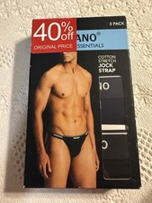 NEW Size S Mens Murano Wardrobe Essentials Cotton Stretch Multicolor Jock Strap