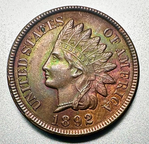 1892  INDIAN CENT   CHOICE BU DETAILS    #1106