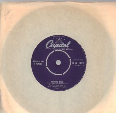 Nat King Cole(7'' Vinyl)Looking Back / Just For The Fun Of It-Capitol-45-VG/VG