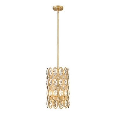 Z Lite Dealey 3 Light 9.25 inch Heirloom Brass Pendant Ceiling Light