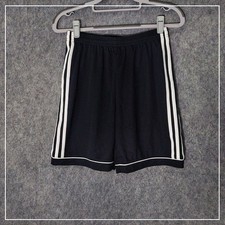 Adidas Shorts Boys M Black Basketball Drawstring Athletic Gym Active Performance