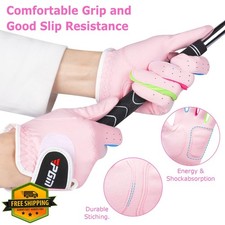 PGM Kids Golf Gloves Left/Right Hand Breathable Youth Toddler Boys Girls