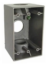 1 Gang Weatherproof Box, Bell 5320-0, 3x 1/2” Outlets **SHIPS FREE**