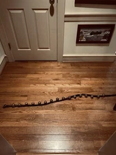 Vintage Sleigh Bells, Or Horse Bells.  60" Long, 16 Large 1.5" Brass Bells