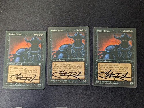 Signed Christopher Rush Magic The Gathering NM-MINT Ihsan's Shade Homelands - Picture 4 of 7
