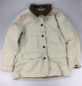 L L Bean Barn Jacket Women S Large Regular Khaki Choring Field