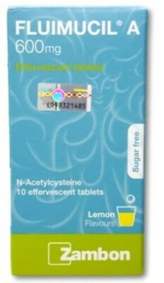 FLUIMUCIL A 600mg Effervescent Tablet 10s Clear Phlegm EXPRESS SHIPPING
