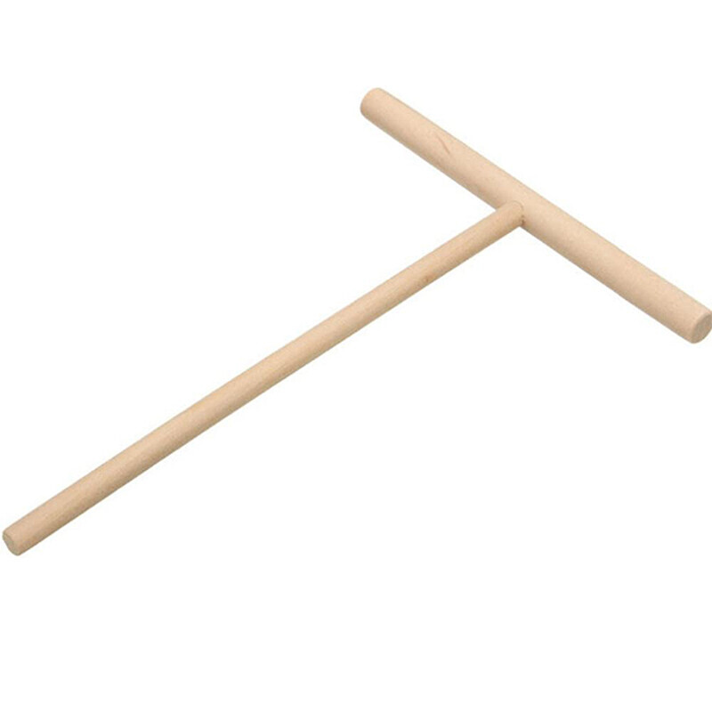 1/2X DIY Kitchen Tool Wood Spreader Stick Rake Crepe Maker Pancake Pita Batter