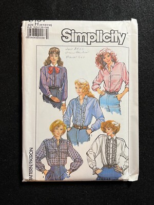 Simplicity Sewing Pattern 8181 Misses Loose Fitting Shirt Size 6-10 FF UNCUT