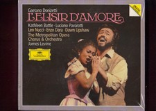 DONIZETTI -L'ELISIR D'AMORE pavarotti,levine  2CD+libretto NUOVO SIGILLATO