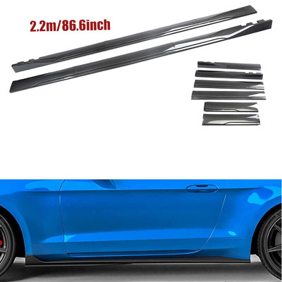Carbon Fiber 86.6inch Side Skirt Extensions Rocker Panel For 3 series F30 M3