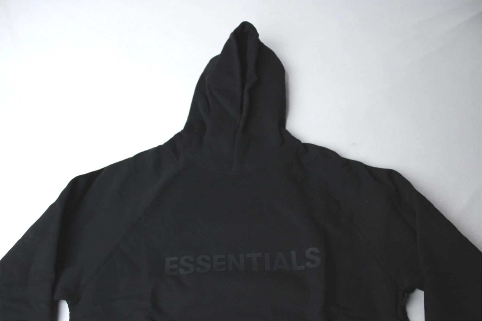 Felpa con cappuccio pullover Essentials Fear Of God unisex FW'20 logo NC3 nero taglia XS