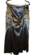 Sirt Women's Size 16 KM Collection Gray Lined Maxi Formal Whimsigoth Sirencore