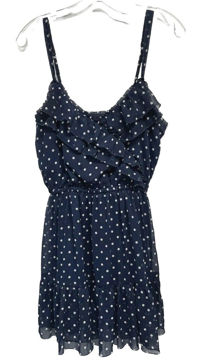 princess polly baby blue dress Blue Polka Dot Dress main image 0