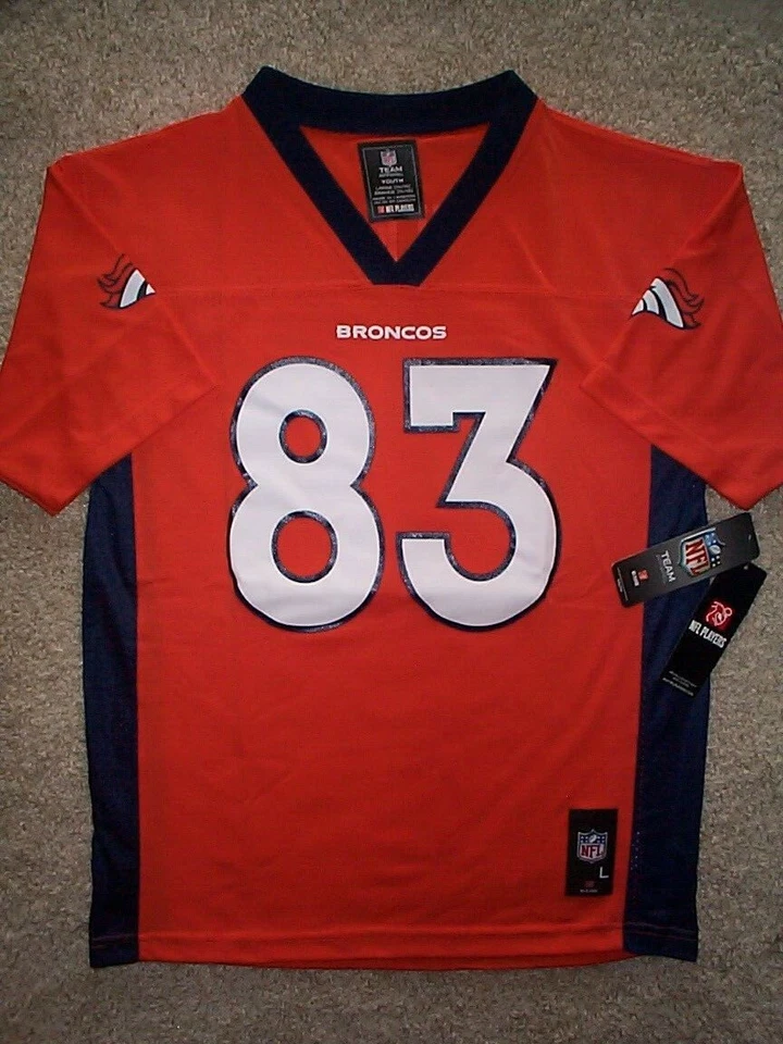 ($55) Camiseta de fútbol americano de los Denver Broncos WES WELKER de la NFL para jóvenes niños (L-LG-GRANDE) Foto 2 de 3