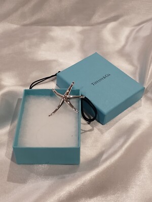 925 Sterling Tiffany & Co Large Elsa Peretti Starfish Pendant on