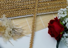 FCL 1 Cm Wide 3cm Metallic Rick Rack Gota zari Braid Lace Trim Embellishment Sew