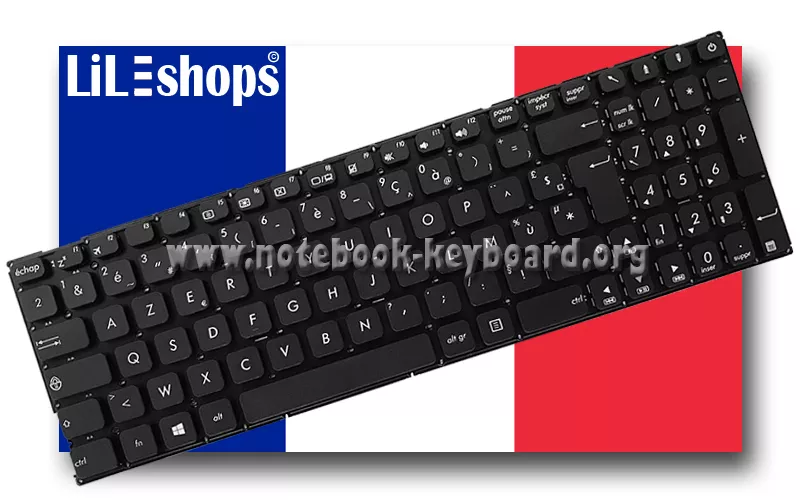 Original Asus F543B F543BA F543M F543MA F543U F543UA F543UB French Keyboard