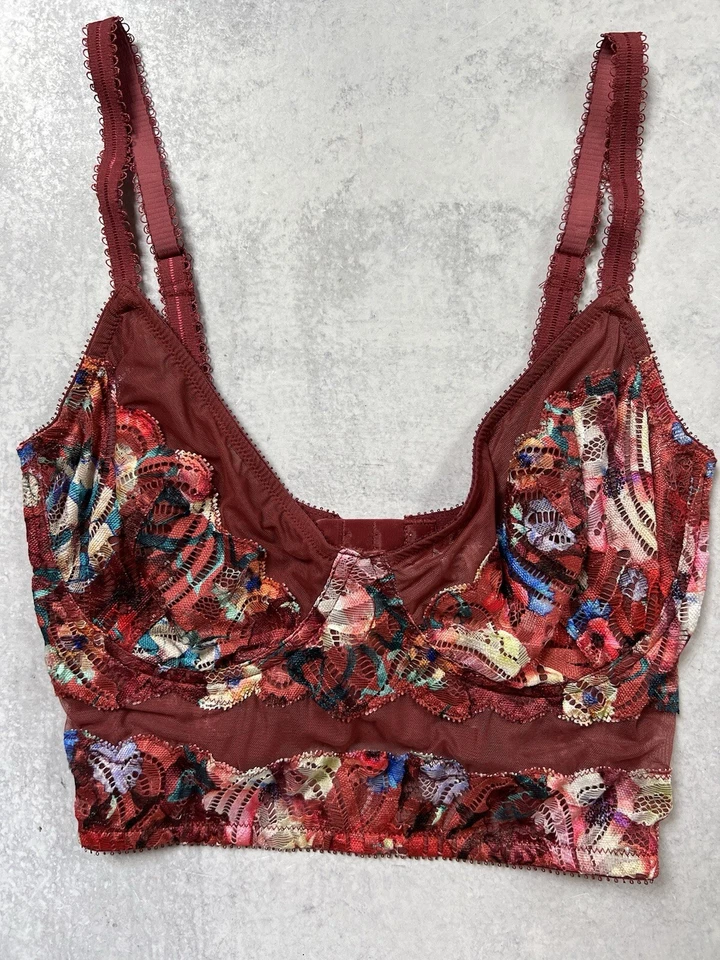 Sujetador Cosabella Puglia Longline con aros talla 34DDD 34F rosa desteñido Foto 4 de 4