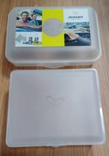 2x Brotbox Lunchbox Kunststoff-Behälter Aufbewahrungsdose transparent Jemako