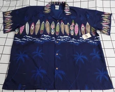 NWT Rainforest Cafe: Hawaiian Shirt  100% POLYESTER MEN'S XL
