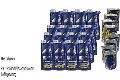 16L Motoröl MANNOL SAE 10W-40 DIESEL EXTRA 4xLeak-Stop+Motor Doctor