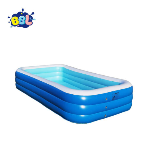 HBN Inflatable Pool for Kids and Adults, 120"X68"X22" Oversized Thickened Family - Picture 7 of 7