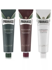 Proraso Shaving Cream tube Eucalyptus & Menthol 150ml Tube (3 Pack) Triple Pack