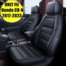 For Honda CR-V CRV 2017-2023 Luxury Leather Car Seat Covers Front Rear Protector