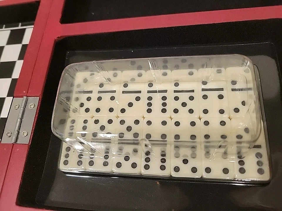 Game Set-Chess, Checkers, Backgammon, Dominos-All Sealed Pieces & Cards - Image 4 of 4