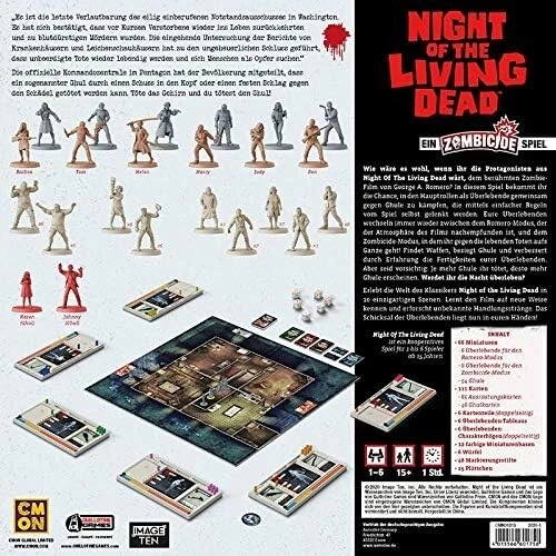 Asmodee Zombicide Night of the Living Dead, Grundspiel, Dungeon Crawler - NEU - Bild 2 von 3