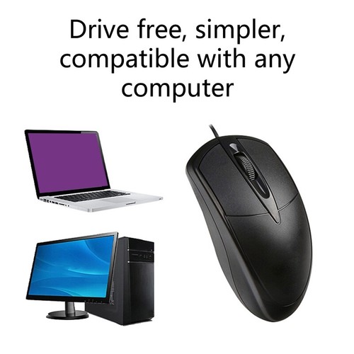 USB Wired Gaming Mouse 3 Buttons 1000DPI Optical Computer Mouse Gamer Mice - Picture 7 of 8