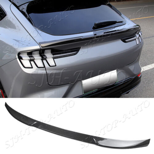 Real Carbon Fiber Rear Trunk Spoiler Lip Wing FOR Ford Mustang Mach-E 22~24 G - Imagen 6 de 13