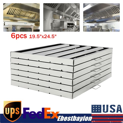19.5"x24.5" Stainless Steel Hood Grease Commercial Exhaust Filter Baffle Kitchen
