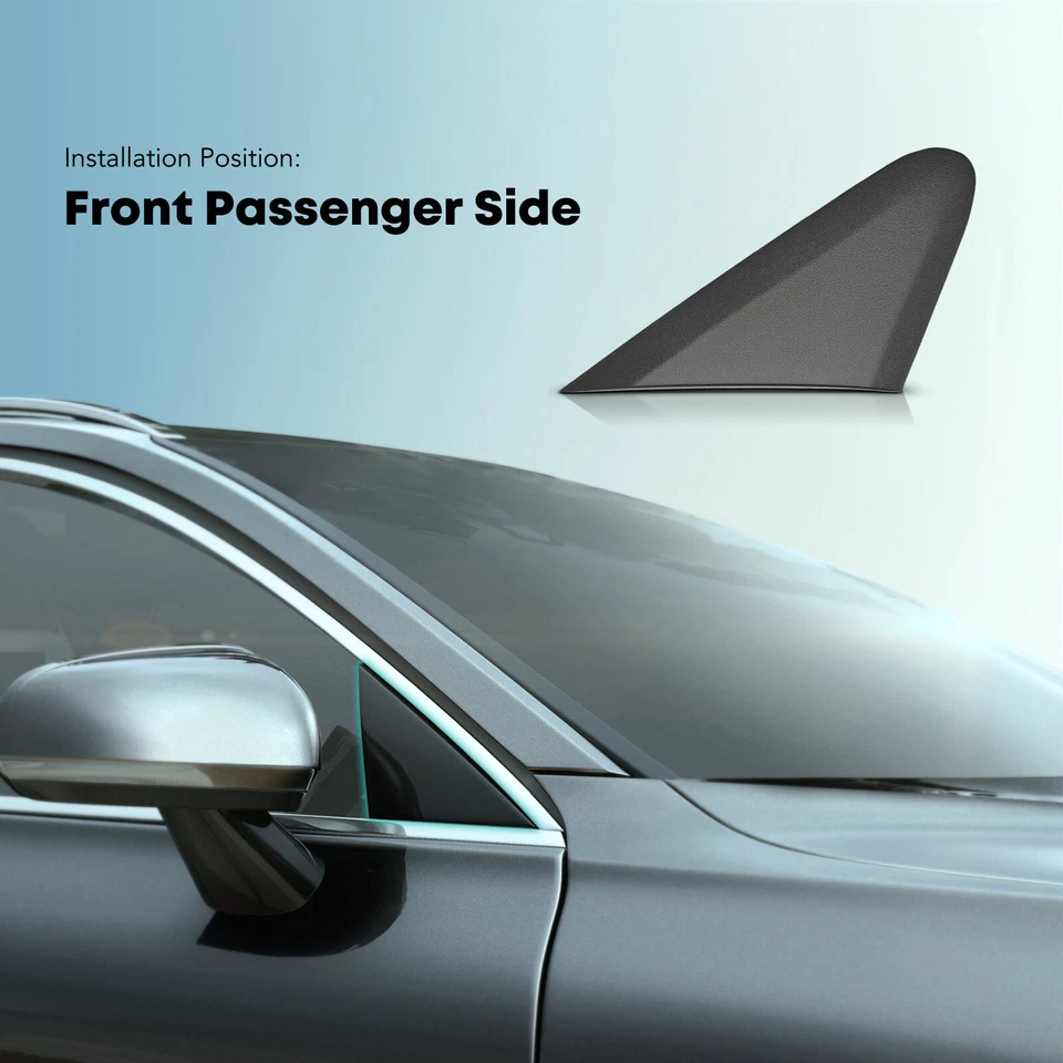 Guardabarros triángulo esquinero espejo retrovisor delantero derecho para Mitsubishi Mirage Mirage G4 Foto 3 de 4