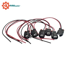 6PCS Fuel Injector Connector Wire Plug For Wrangler JK TJ, Dodge Jeep 5183448AA