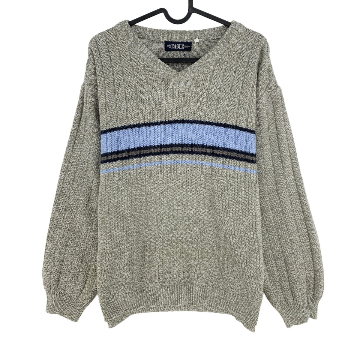 Cosby Vintage Retro 90s EAGLE Grey Sweater Pullover Size EU