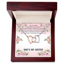 To My Sister Necklace, Sentimental Gift, Friend, Sister Necklace, Birthday Gift