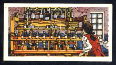 Brooke Bond Inventors & Inventions (1975) The Spinning Machine, 1768 No. 16